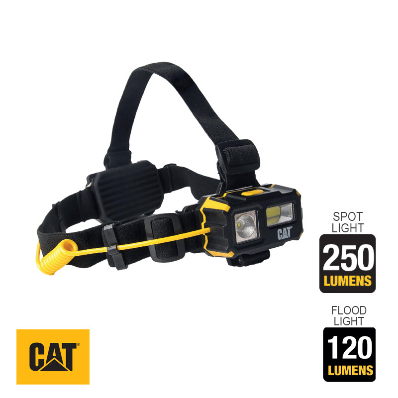 Φακός κεφαλής 4 λειτουργιών 250lum. CAT Light