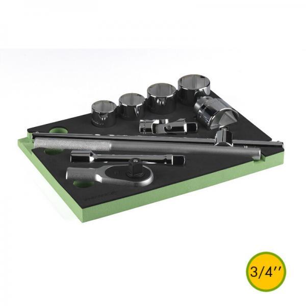 !FG 100-25 Σετ καρυδάκια 6pt-καστάνια-προεκτάσεις σε μαλακή θήκη 3/4"