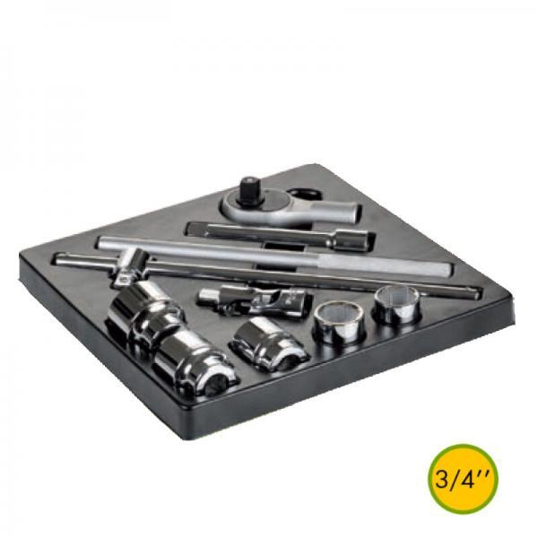 FG-102-25-1 Σετ καρυδάκια 12pt καστάνια-προεκτάσεις θήκη 3/4"