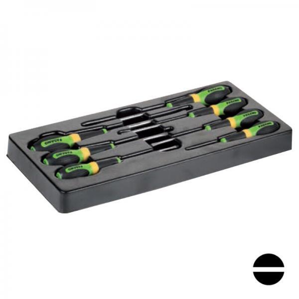 !FG 102-45G Σετ κατσαβίδια Ίσια DIN2380 πλαστική θήκη