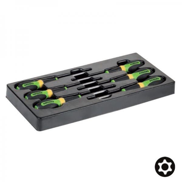 !FG 102-45L Σετ κατσαβίδια Torx ασφαλείας πλαστική θήκη