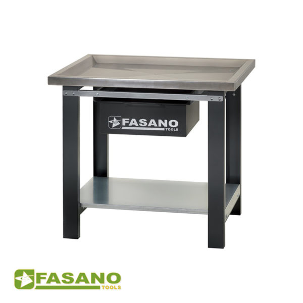 FG 130_A1 new Πάγκος εργασίας 1m ράφι Inox FASANO