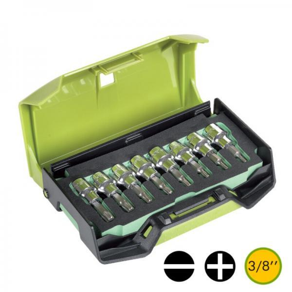 !FG 149PF-S8 Σετ καρυδάκια καστάνιας Ίσιες/Philips 3/8" κασετίνα