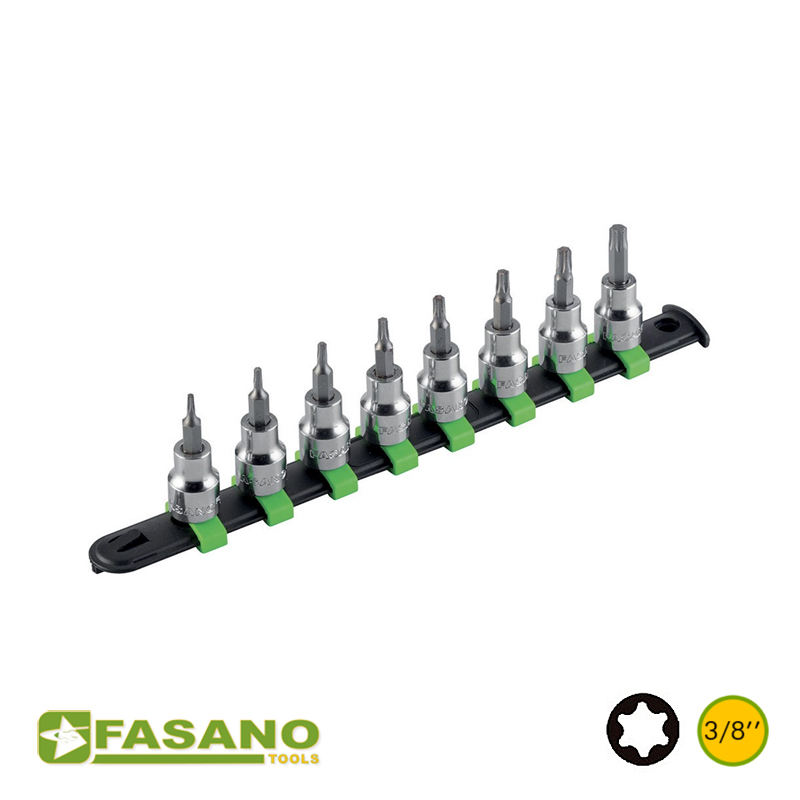 Σετ καρυδάκια καστάνιας Torx 3/8" FASANO