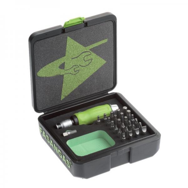 !FG 23-S28 Σετ κατσαβίδι αντάπτορας-μύτες 1/2" σε κασετίνα