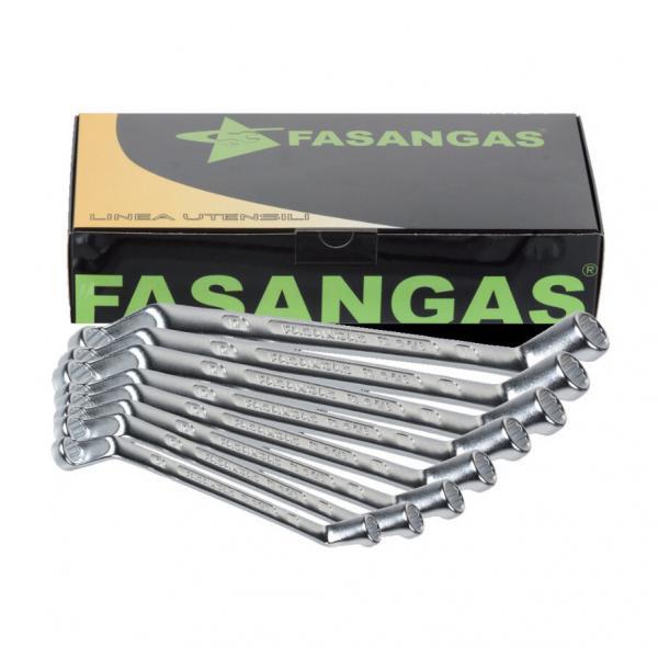 Σετ πολύγωνα κλειδιά διπλά κλίση DIN838