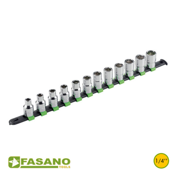 FG 624A_INS12 new Σετ καρυδάκια εξάγωνα ίντσας 1/4" FASANO