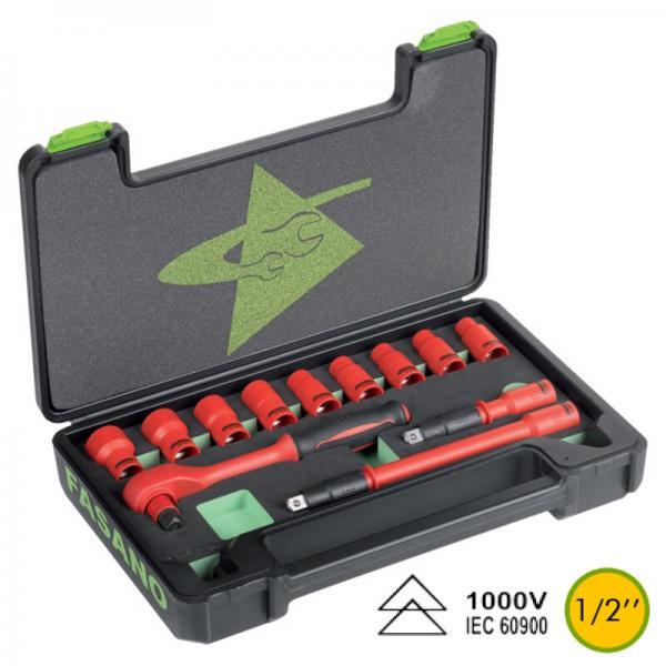 !FG 625E-S12 Σετ καρυδάκια-προεκτάσεις-καστάνια μονωμένα σε βαλίτσα