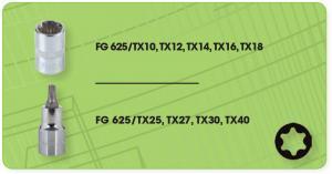 ΣΕΤ ΚΑΡΥΔΑΚΙΑ ΚΑΙ ΚΑΡΥΔΑΚΙΑ ΜΥΤΕΣ TORX 1/2" ΣΕ ΚΑΣΕΤΙΝΑ