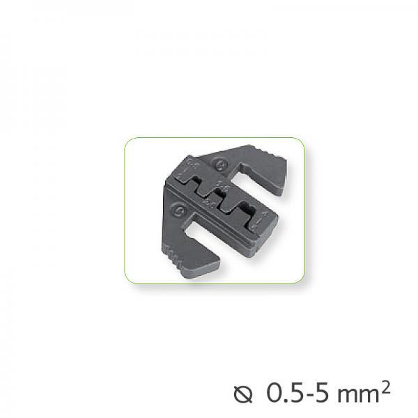 ΕΝΑΛΛΑΞΙΜΑ ΚΑΛΟΥΠΙΑ ΠΕΝΣΑΣ ΓΙΑ ΜΗ ΜΟΝΩΜΕΝΑ ΤΕΡΜΑΤΙΚΑ Ø0 Εναλλάξιμα καλούπια μη μονωμένων τερματικών Ø0.5-5mm²