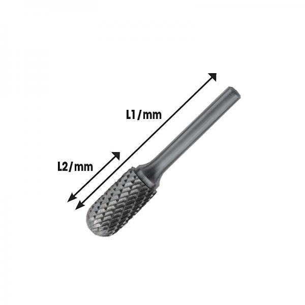 !FG 80MD-ER6 Ράσπες σκληρών μετάλλων κυλινδρικές κουρμπαριστές
