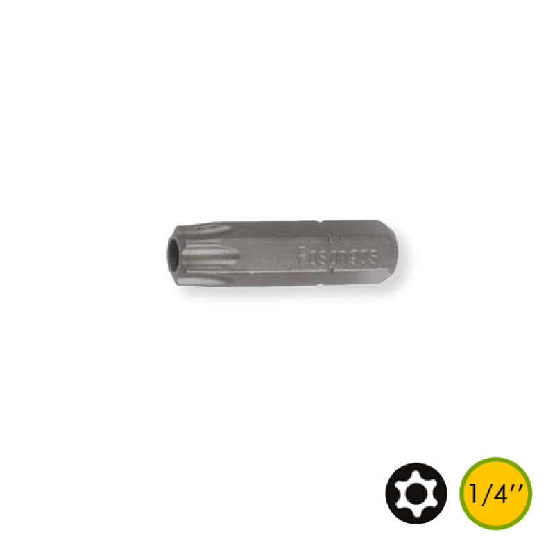 Μύτες 25mm Torx ασφαλείας DIN3126-C6.3 1/4"