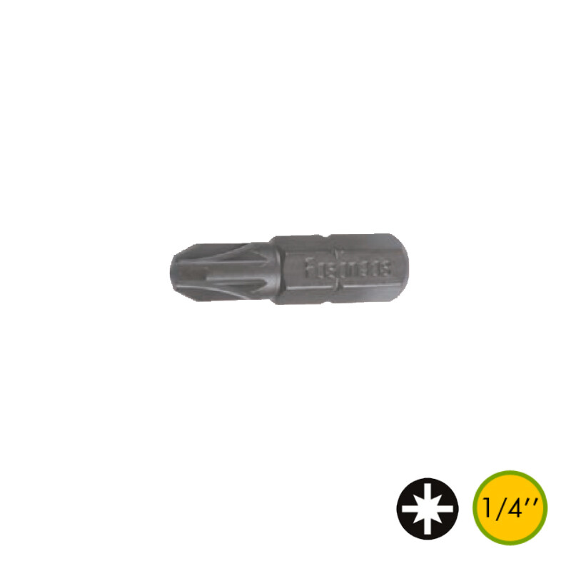 Μύτες δραπάνου 25mm Pozidrive DIN3126-C6.3 1/4"