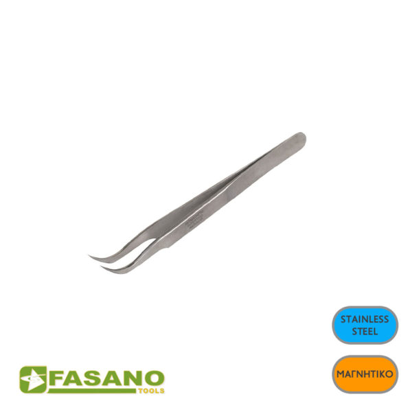 FG 85_TW5 new Μπροσέλα ανοξείδωτη μαγνητική κυρτό τελείωμα