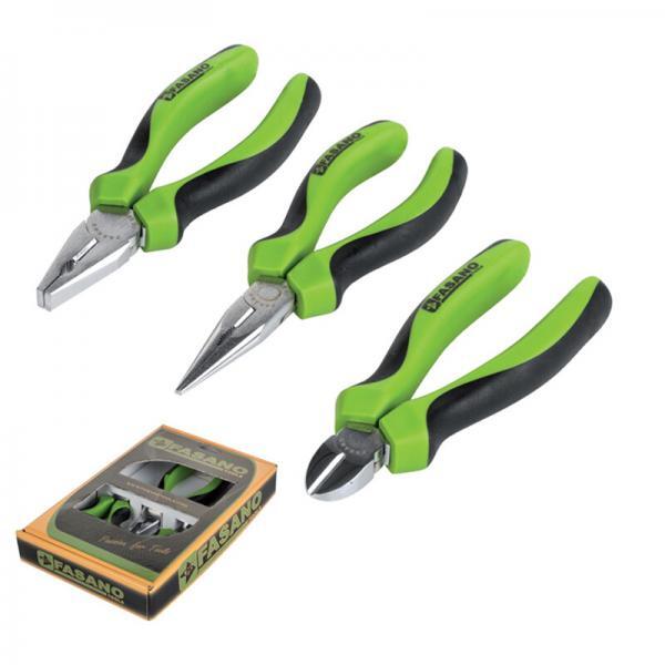 !FG59SR-S3 Σετ πένσα-κόφτης-μυτοτσίμπιδο FASANO