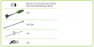 ΣΕΤ ΕΠΑΓΓΕΛΜΑΤΙΚΑ ΕΡΓΑΛΕΙΑ 1/2" 27 τεμ.