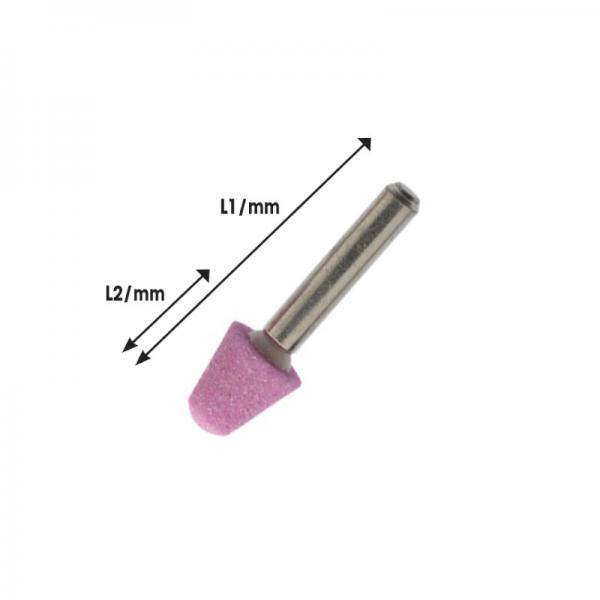 !FGA 338-MO10 Πέτρα λείανσης αξονάκι δραπάνου Ø6mm κωνική