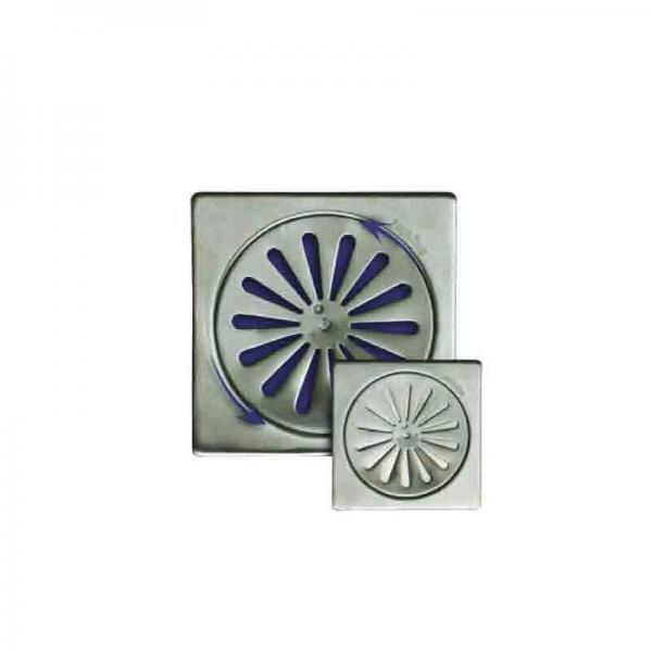 100-KSD-344 Σχάρα δαπέδου ασφαλείας τετράγωνη Inox