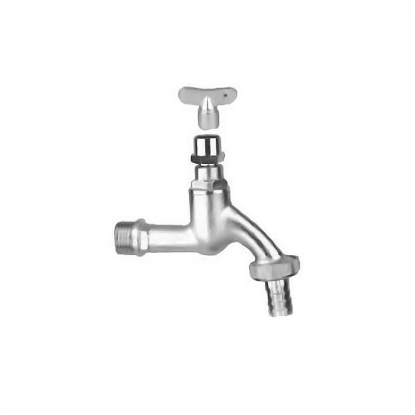 100-KSD-400 Κάνουλα με ρακόρ-κλειδί χρωμέ Ιταλίας