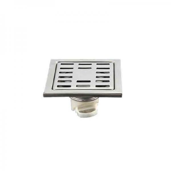 Σχάρα δαπέδου ανοξείδωτη τετράγωνη με κλαπέ