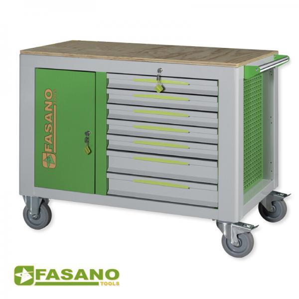 FG 160V_14L Εργαλειοφόρος τροχήλατος διπλός με συρτάρια ραφιέρες