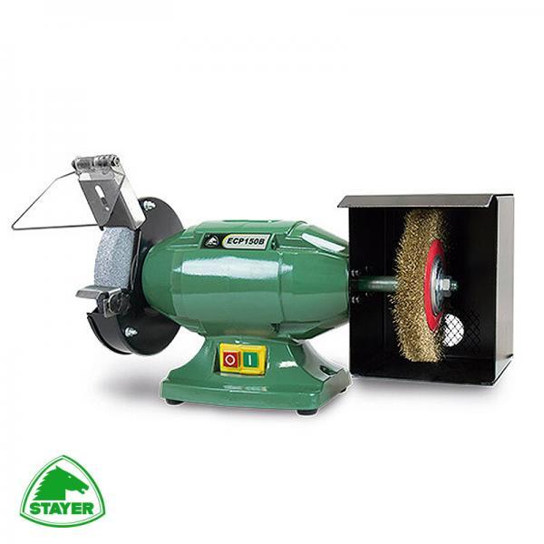 ECP150B Τροχός δίδυμος επιτραπέζιος 7kgr STAYER GREEN