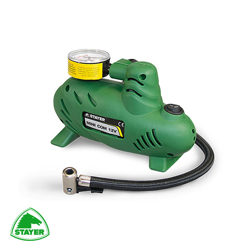 Αεροσυμπιεστής αυτοκινήτου 12V STAYER GREEN