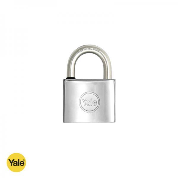 114300896 Λουκέτα νίκελ με λαιμό inox MARINE YALE