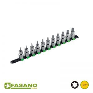 Σετ καρυδάκια καστάνιας Torx 1/2" σε ράγα FASANO