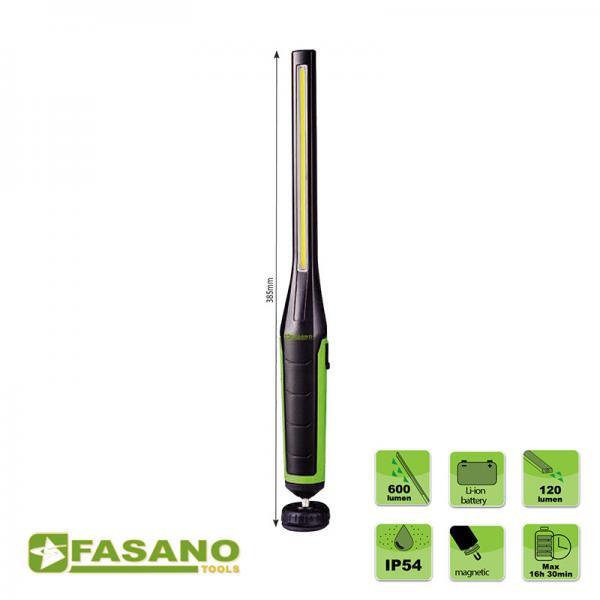 FG 211 Φακός επαναφορτιζόμενος συνεργείου λεπτός 600 lum