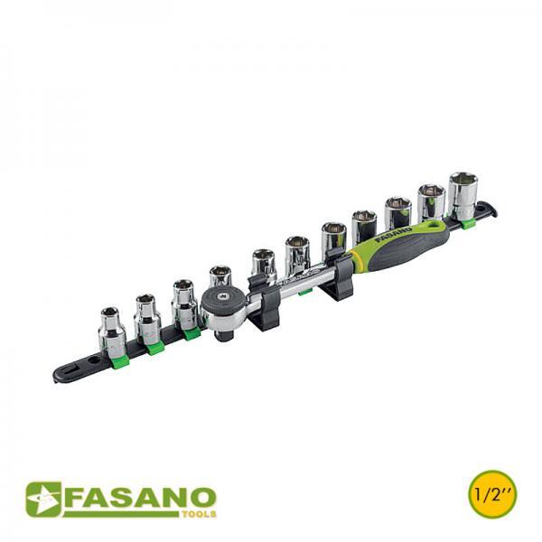 FG 625A_S12 Σετ καρυδάκια εξάγωνα 1/2" καστάνια FASANO