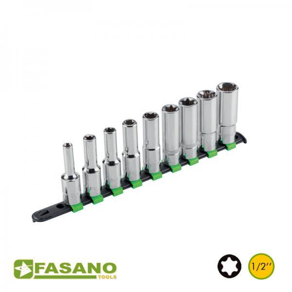 FG 625LTX_S9 Σετ καρυδάκια μακριά Torx 1/2" FASANO