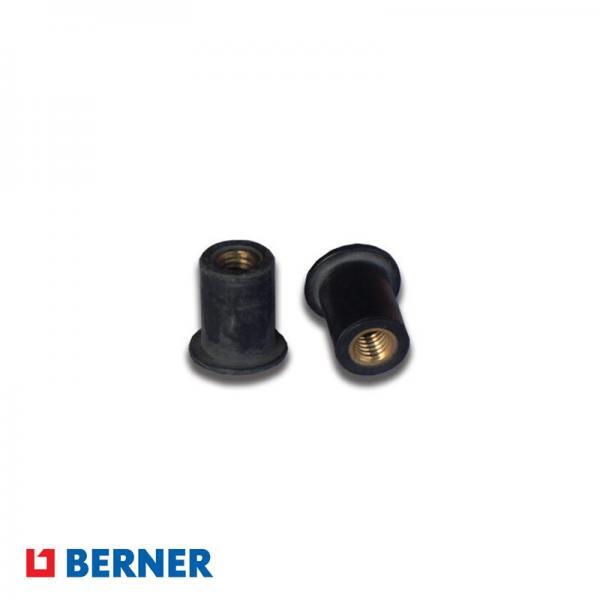 1700003 Λαστιχοπαξίμαδα μαύρα BERNER