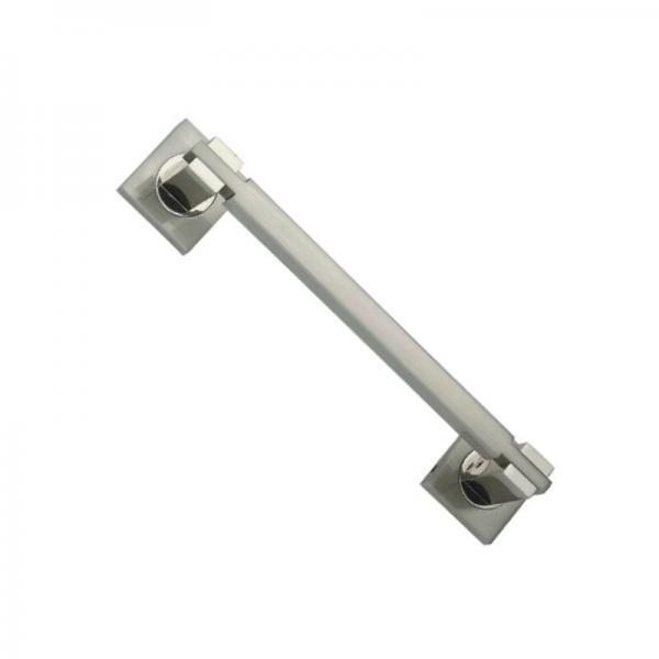 06-5001 Λαβή εξώπορτας μεταλλική 24cm νίκελ ματ