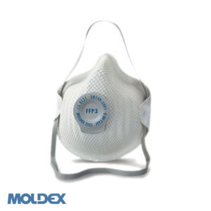 Μάσκα με βαλβίδα εκπνοής FFP3/VA1 MOLDEX