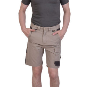 Βερμούδα εργασίας μπέζ γκρι ενύσχιση CORDURA