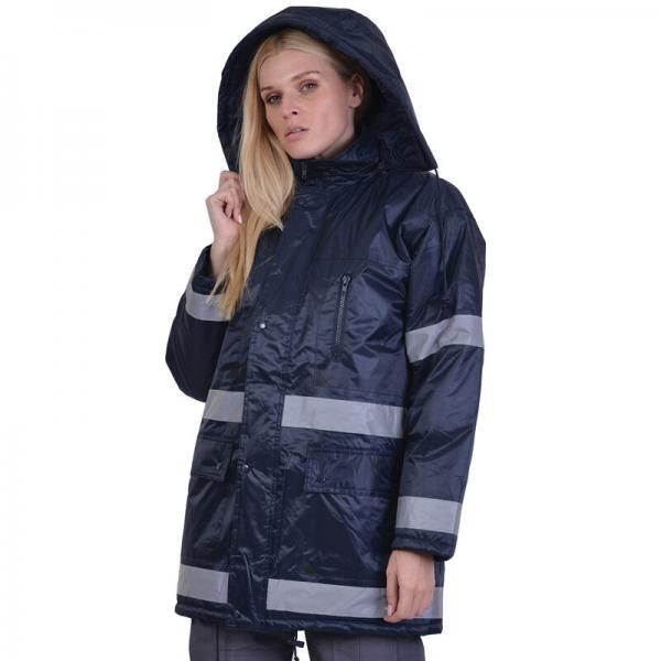5301-060 Τζάκετ μπλε με ανακλαστικές ταινίες PARKA