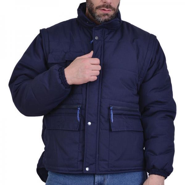 5301-210 Τζάκετ ισχυρού ψύχους μπλε αποσπώμενα μανίκια