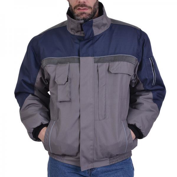 Τζάκετ ψύχους αδιάβροχο αντιανεμικό γκρι/μπλε