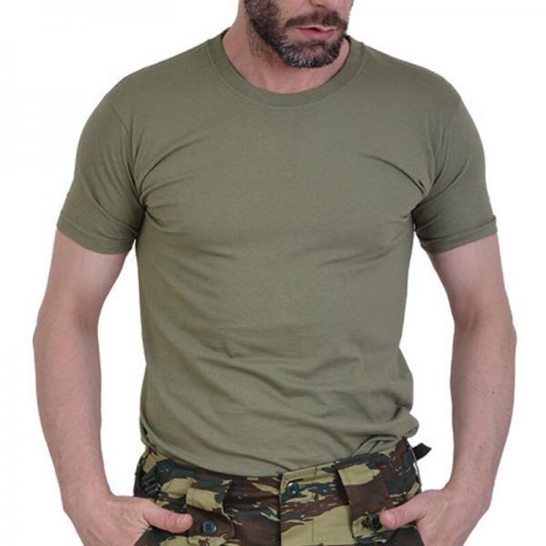 5901-090 Mπλoυζάκι βαµβακερό µακό T-shirt χακί