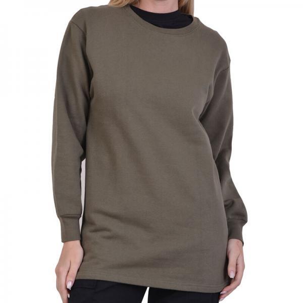 5908-000 Μπλούζα φούτερ βαμβακερό χακί