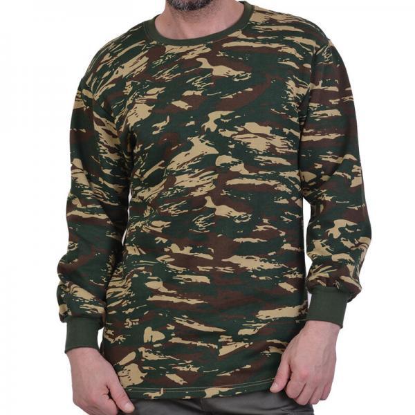 5908-010 Φούτερ ελληνικής παραλλαγής βαμβακερό Military