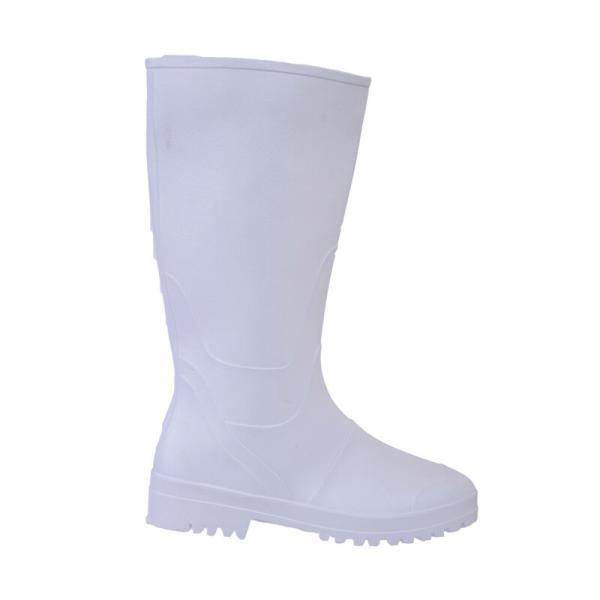 7804-030 Γαλότσες γόνατος νιτριλίου με επένδυση λευκές