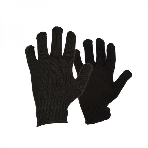 8300-911 Γάντια πλεκτά ψύχους μαύρα με μανσέτα