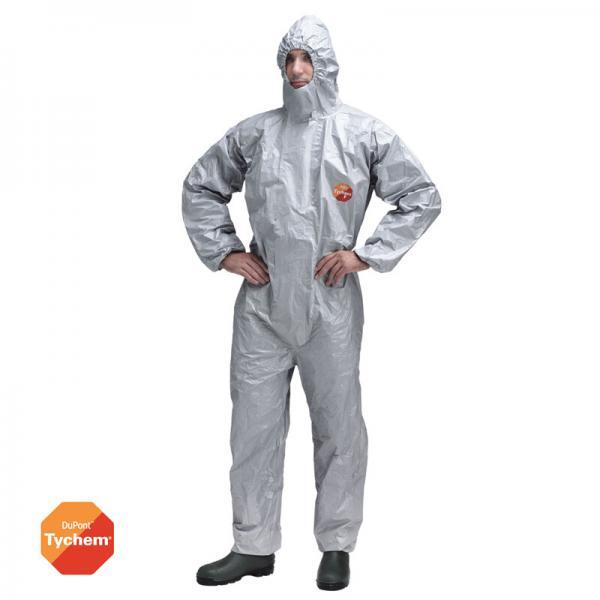 Φόρμα προστασίας ολόσωμη από υγρά χημικά γκρι TYCHEM 6000F