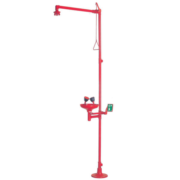 9602-031 Ντουζ τοίχου με νιπτήρα πλυσίματος ματιών